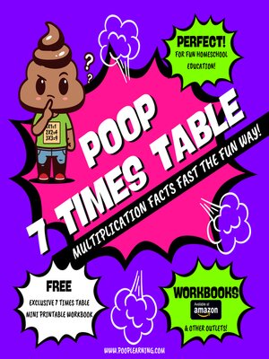cover image of Poop 7 Times Table--Learn Multiplication Facts Fast the Fun Way